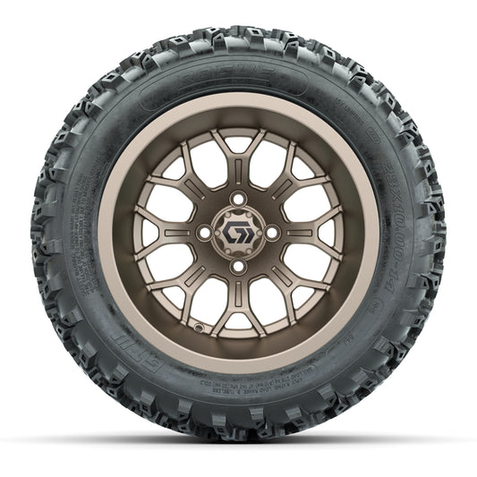 GTW® Assault Matte Bronze 14 in Wheels with 23X10-R14 Rogue All-Terrain Tires - Full Set