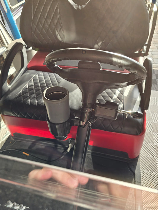 Golf Cart Steering Column Accessory Clip - Great for a Conveniently Placed Cup Holder!