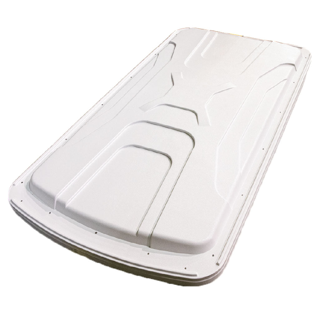 84 Inch White Low-Profile Versa Top with Triple Track