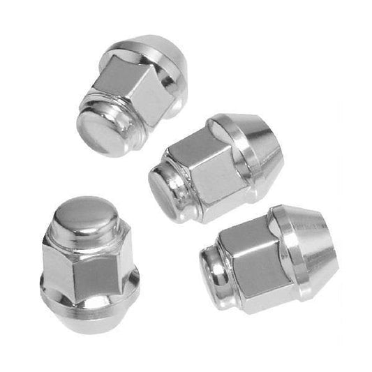 Club Car / EZ GO 4 Pack Chrome 1/2-20 Standard Lug Nuts
