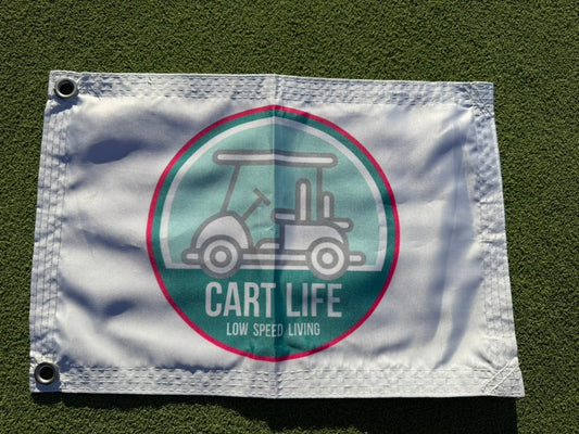 Cart Life TV Flag - White Circle Logo
