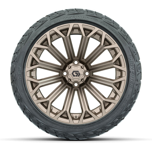 GTW® Phantom Matte Bronze 16 in Wheels with 225/40-R16 Maverick Street Tires - Full Set
