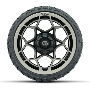 GTW Nexus Gloss Black/Bronze 14 in Wheels with 205/35-R14 Maverick Low-Profile A/T Tires – Set of 4