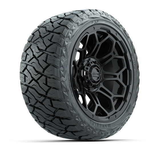GTW Bravo Matte Black 14 in Wheels with 23x10.00-R14 Maverick All-Terrain Tires – Set of 4