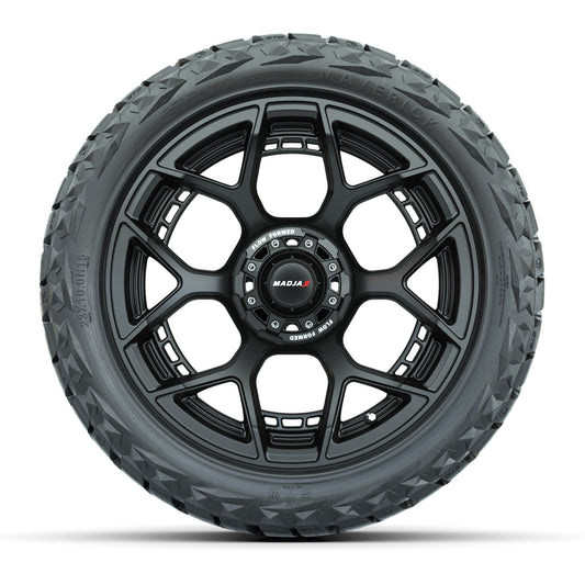 MadJax Flow Form Evolution Matte Black 15 in Wheels with 23x10.00-R15 Maverick A/T Tires – Set of 4
