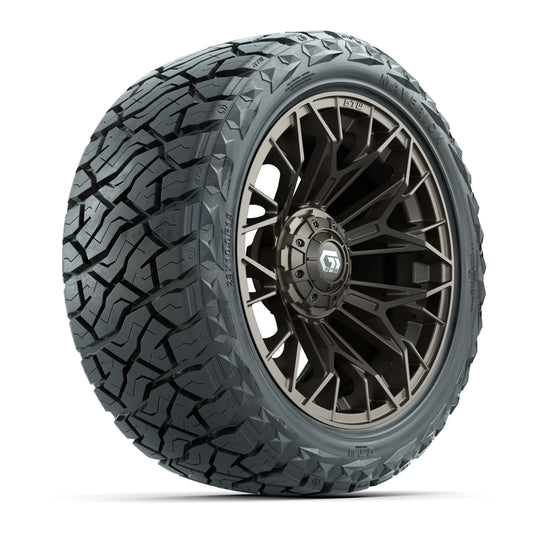 GTW® Stellar Matte Bronze 15 in Wheels with 23x10.00-R15 Maverick All-Terrain Tires – Set of 4