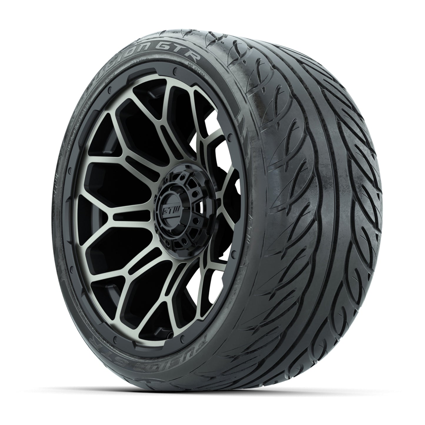 GTW Bravo Matte Bronze 15 in Wheels with 215/40-R15 Fusion GTR Steel Belt Street Tires - Set of 4