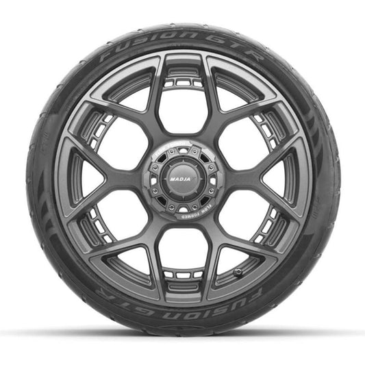 MadJax Flow Form Evolution 15 in Matte Bronze Wheels with 215/40-R15 Fusion GTR Street Tires - Set of 4
