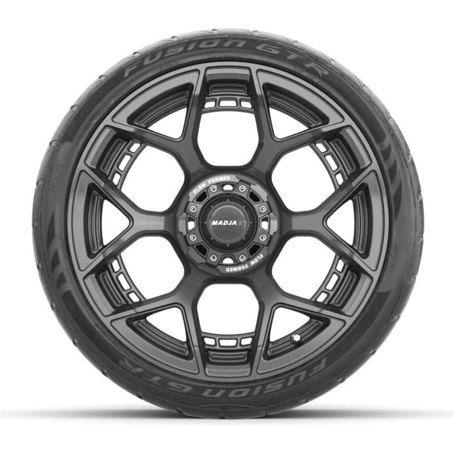 Flow Form Evolution 15 in Gunmetal Wheels with 215/40-R15 Fusion GTR Street Tires - Set of 4