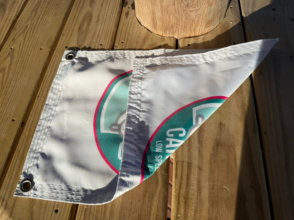 Cart Life TV Flag - White Circle Logo
