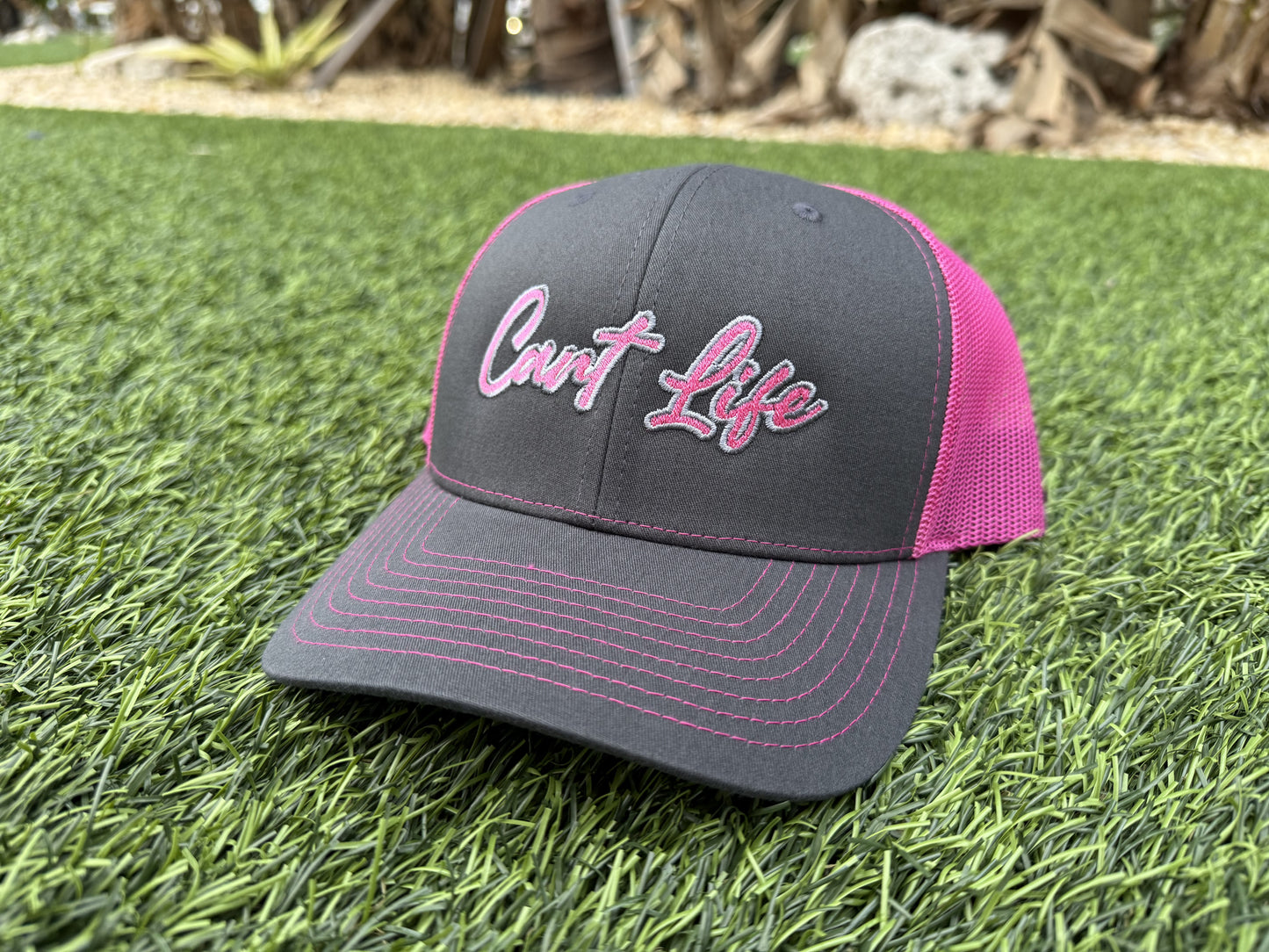 Cart Life Script Logo Hat - Neon Pink