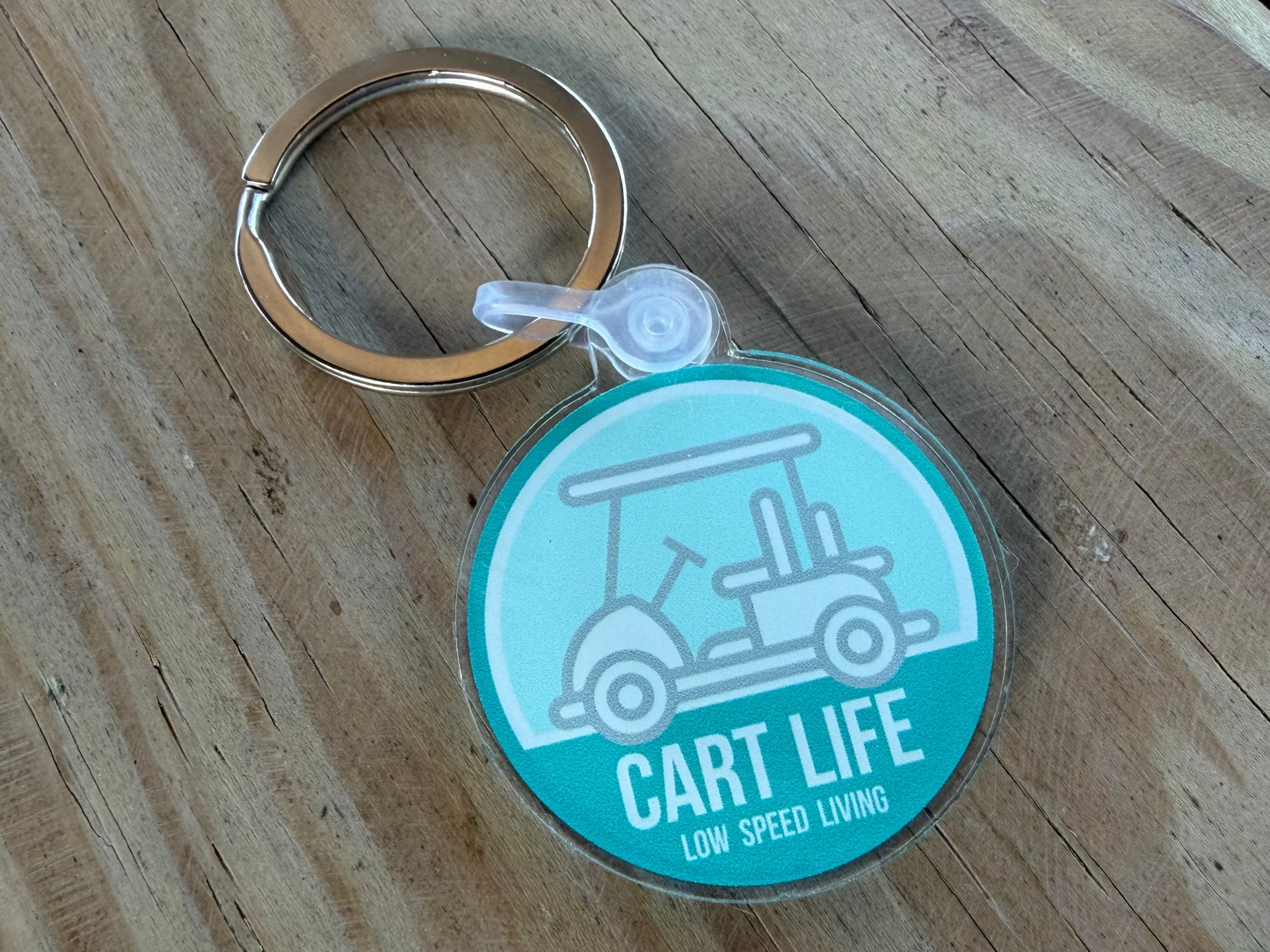 Cart Life Circle Logo Keychain