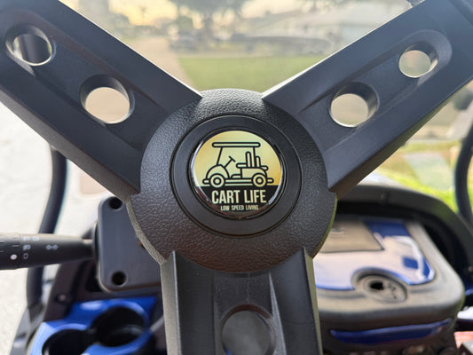 Cart Life Steering Wheel Sticker