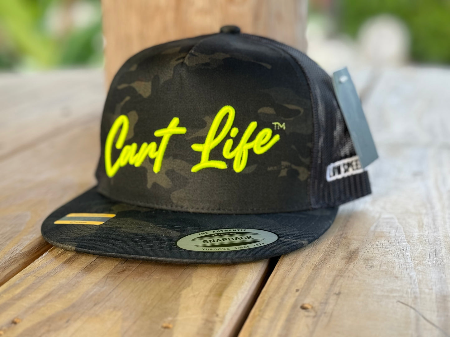 LIMITED EDITION - Cart Life Multicam Neon Flat Bill Trucker Snapback