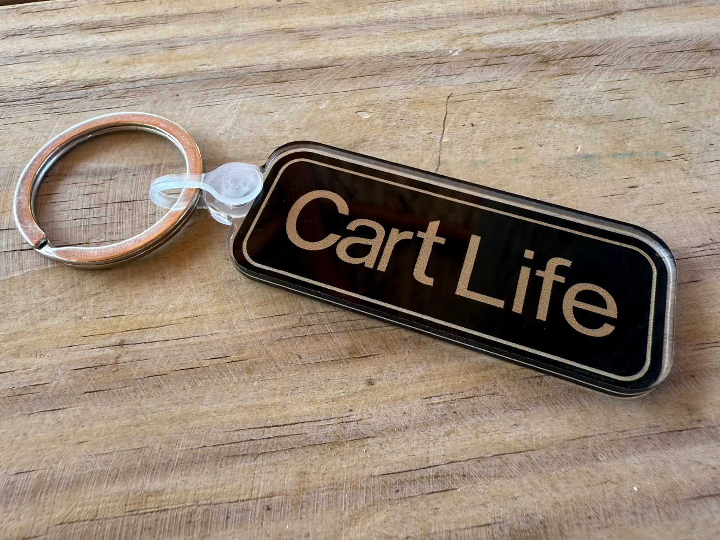 Club Cart Life Acrylic Key Chain