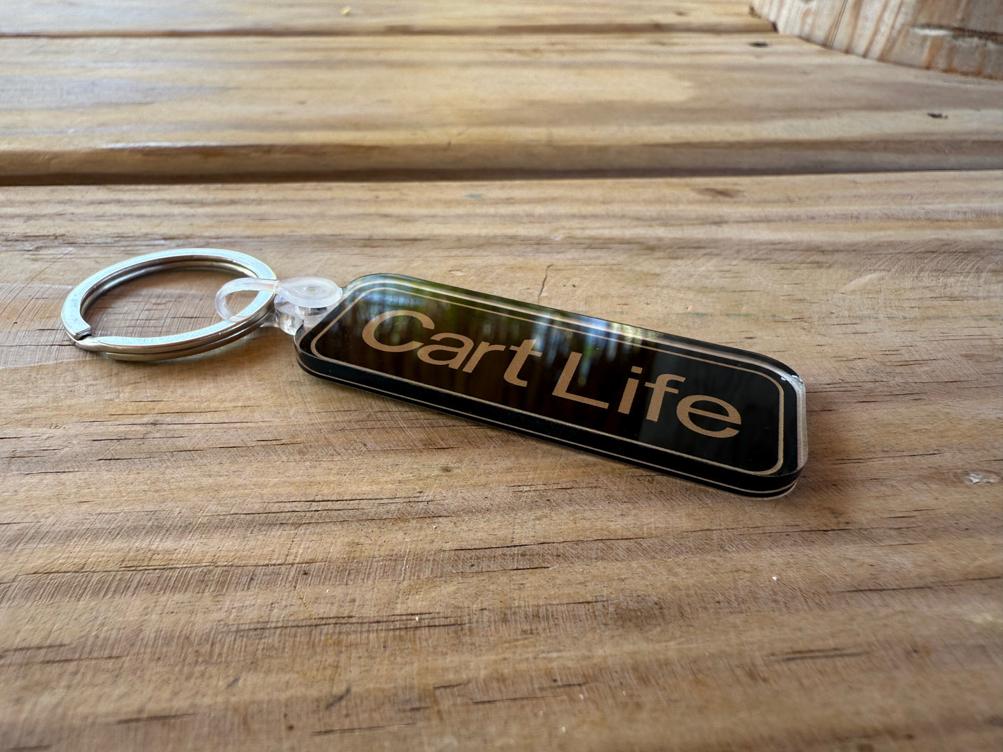 Club Cart Life Acrylic Key Chain