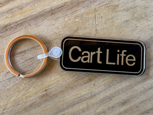 Club Cart Life Acrylic Key Chain