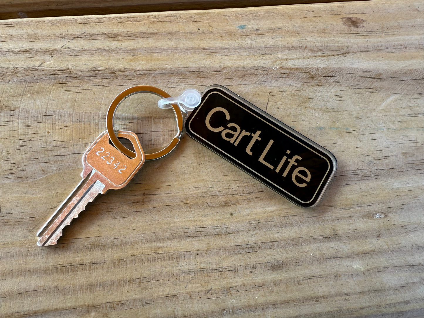 Club Cart Life Acrylic Key Chain