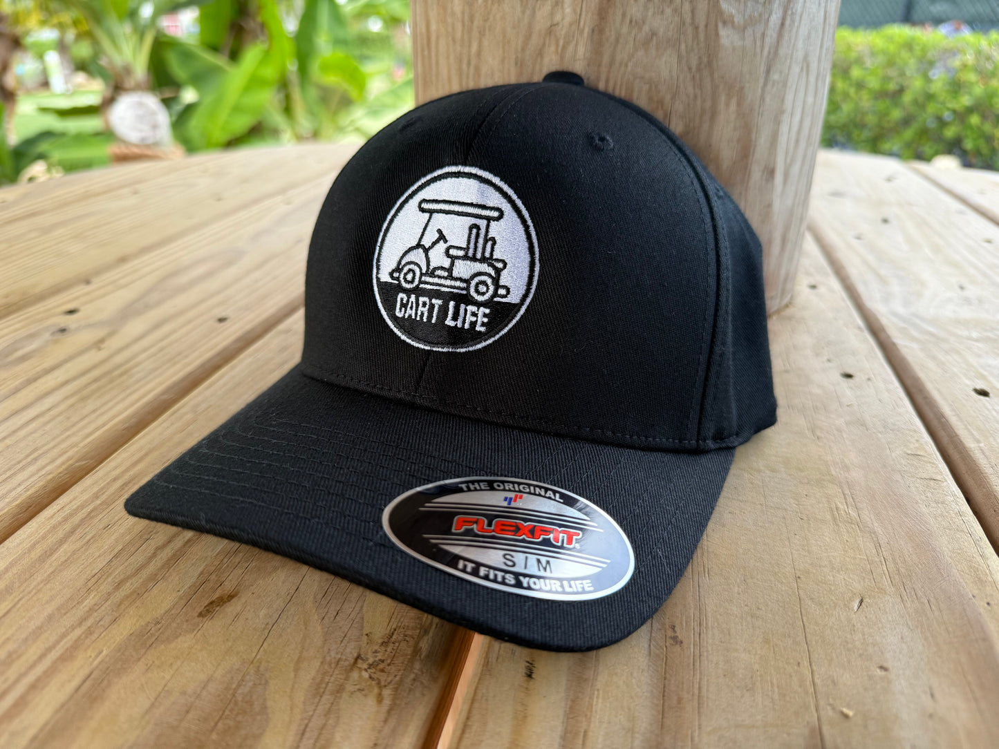 Cart Life Logo Black Flex Fit Hat