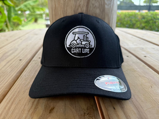 Cart Life Logo Black Flex Fit Hat