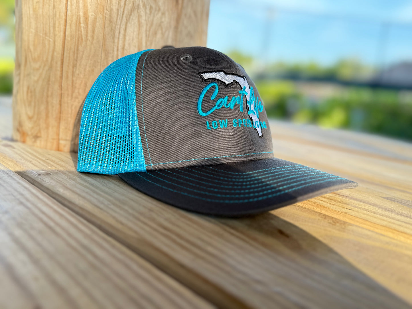 Cart Life Florida Logo Hat - Neon Blue