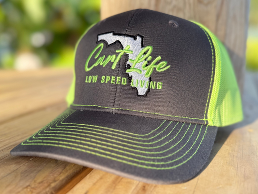 Cart Life Florida Logo Hat - Neon Yellow