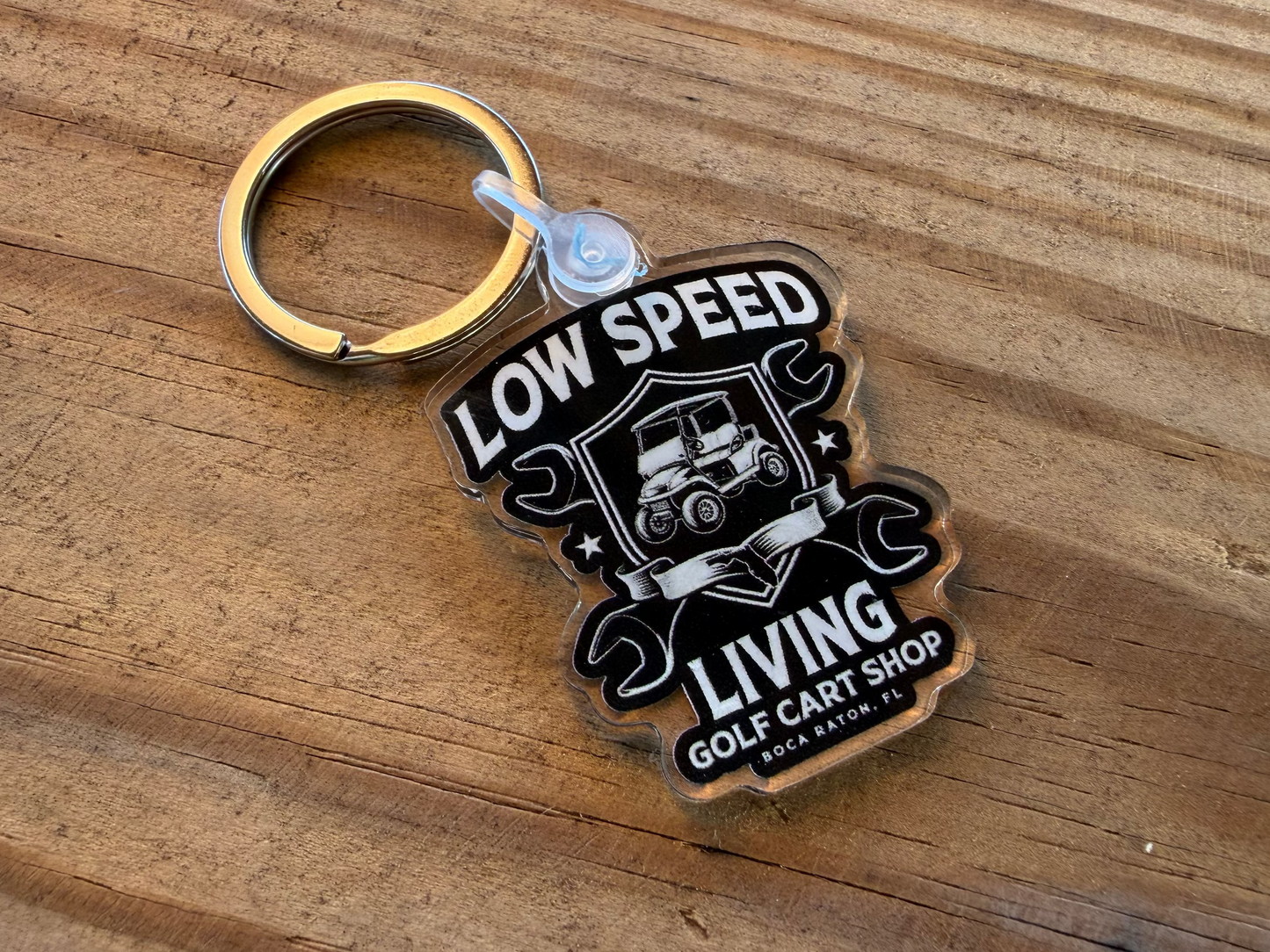 Low Speed Living Shop Keychain