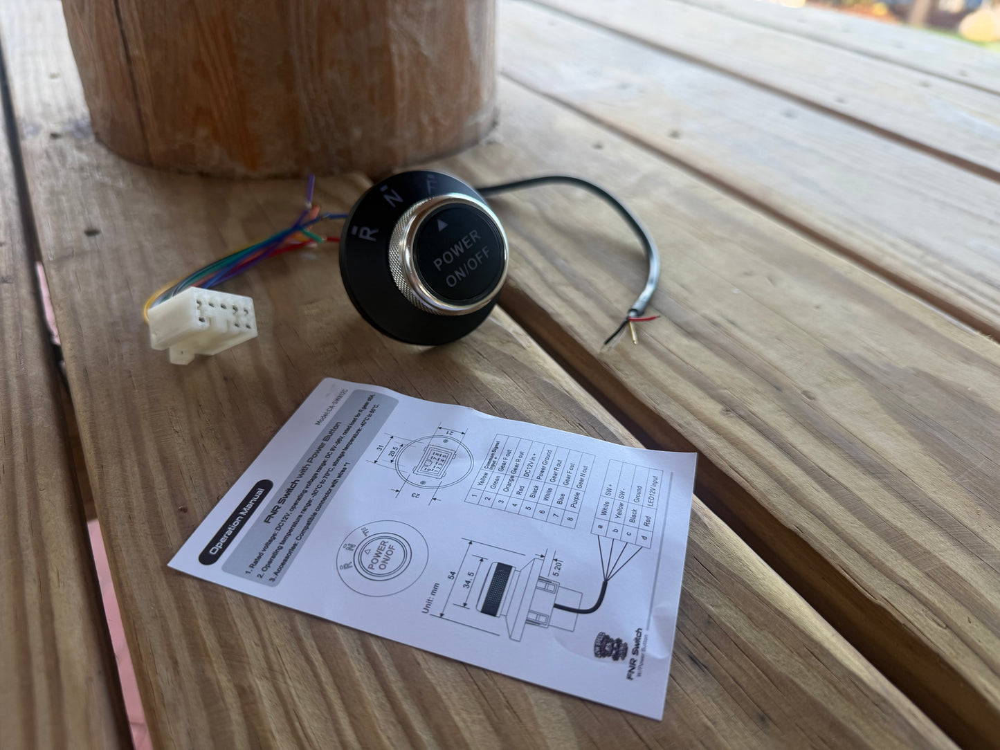 Rotary FNR Switch With Power Button - As Seen on Cart Life TV