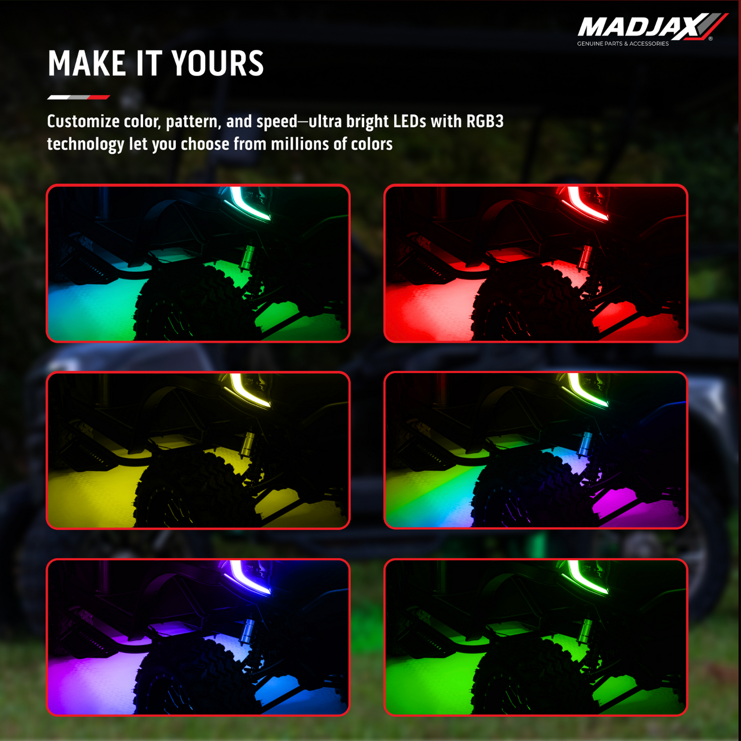 MadJax® Universal LUX Underglow Frame Kit
