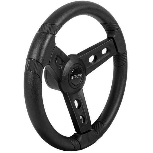 Gussi Italia® Lugana Black Steering Wheel - Pick Fitment