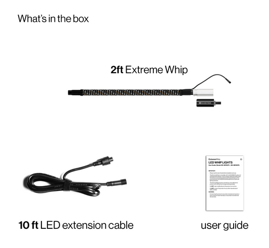 Extreme Whip Qty 1 X 2Ft