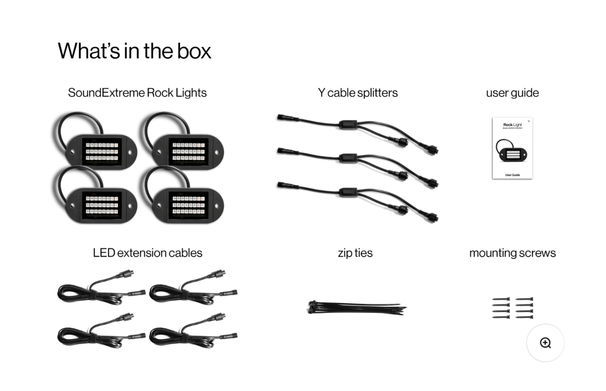 Extreme LED Rock Light 4 Pack