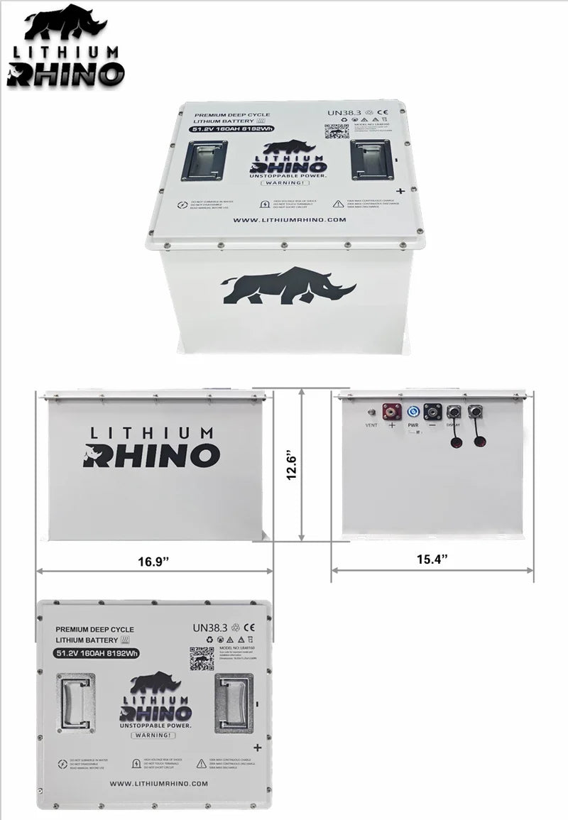 48v 160AH Lithium Rhino Conversion Kit - SHIPS FREE!