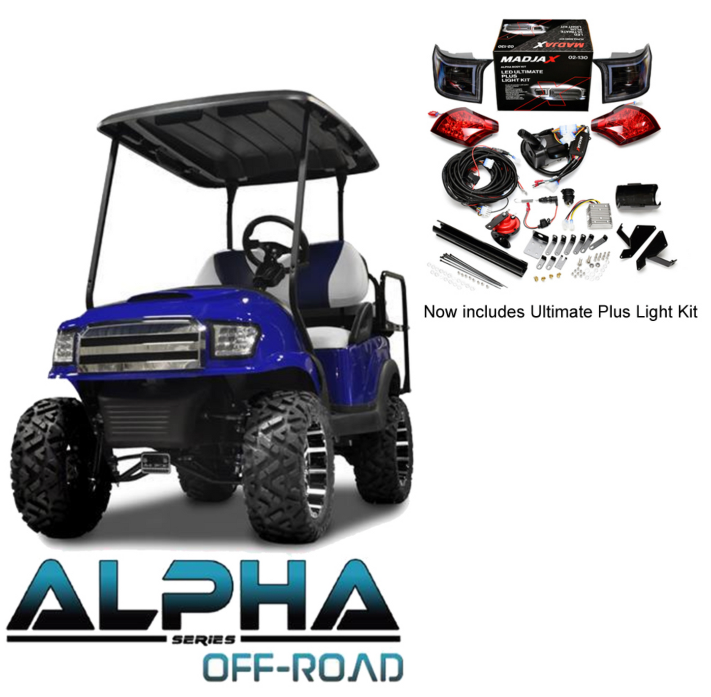 Club Car Precedent/Onward/Tempo ALPHA Street Body Kit with Ultimate Plus Light Kit