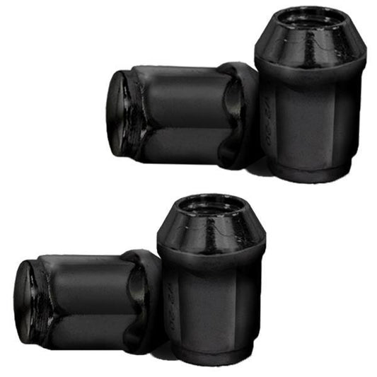 Club Car / EZ GO 4 Pack Black 1/2-20 Standard Lug Nuts