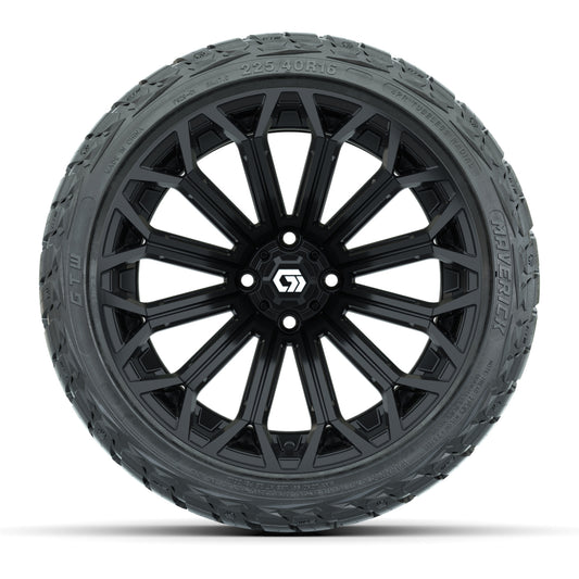 GTW® Phantom Gloss Black 16 in Wheels with 225/40-R16 Maverick Street Tires - Full Set