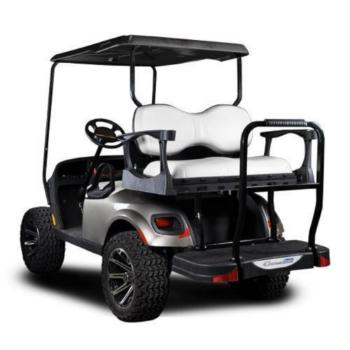 MadJax Genesis 300 Aluminum Rear Seat Kit with Deluxe White Cushions for E-Z-GO TXT - Pick Color