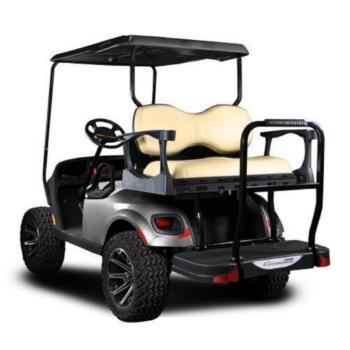 MadJax Genesis 300 Aluminum Rear Seat Kit with Deluxe White Cushions for E-Z-GO TXT - Pick Color