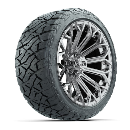 GTW® Phantom Chrome 16 in Wheels with 225/40-R16 Maverick Street Tires - Full Set