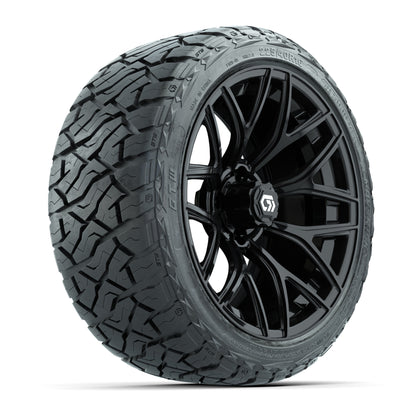 GTW® Monaco Gloss Black 16 in Wheels with 225/40-R16 Maverick Street Tires - Full Set