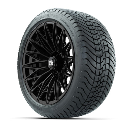 GTW® Blur Gloss Black 16 in Wheels with 225/40-R16 Mamba Street Tires - Full Set
