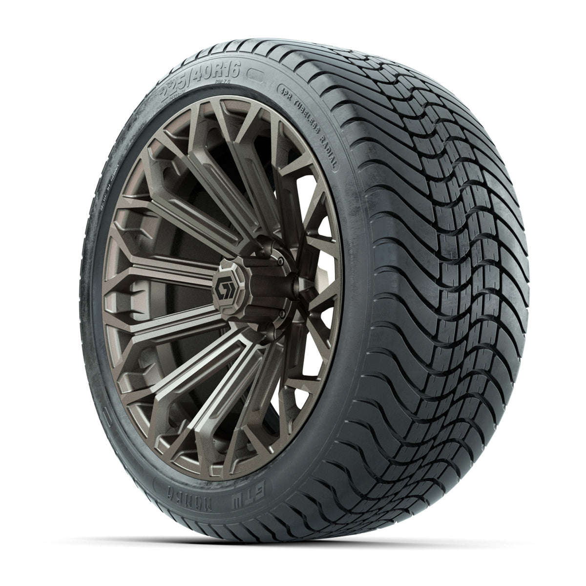 GTW® Phantom Matte Bronze 16 in Wheels with 225/40-R16 Mamba Street Tires - Full Set