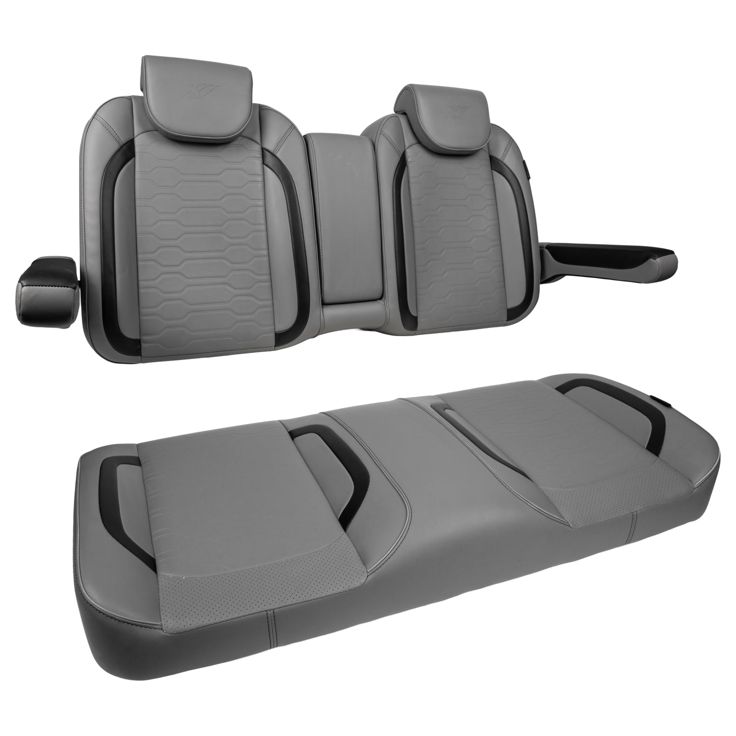 MadJax® EZGO RXV/L4/S4/Valor Smoke Commander Front Seat Cushions