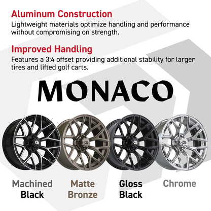 GTW® Monaco Matte Bronze 16 in Wheels with 225/40-R16 Mamba Street Tires - Full Set