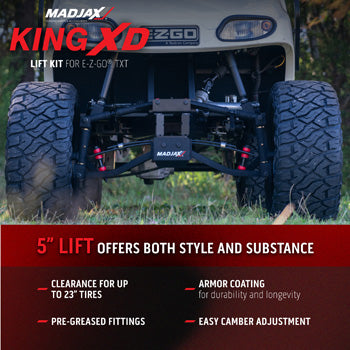 MadJax® 5 Inch King XD Lift Kit for 2014-Up EZGO TXT