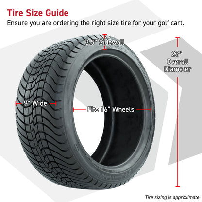GTW® Blur Gloss White 16 in Wheels with 225/40-R16 Mamba Street Tires - Full Set