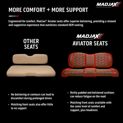 MadJax Aviator Genesis 250/300 Rear Seat Cushions - Select Color