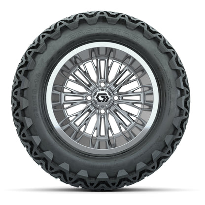 GTW® Viper Chrome 14 in Wheels with 23X10-14 Predator All-Terrain Tires - Full Set