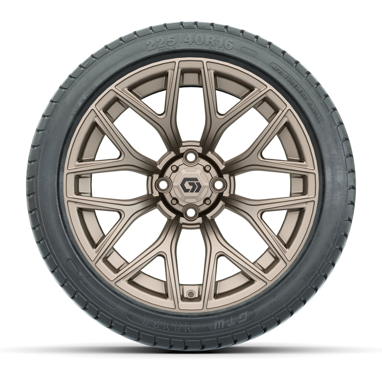 GTW® Monaco Matte Bronze 16 in Wheels with 225/40-R16 Mamba Street Tires - Full Set