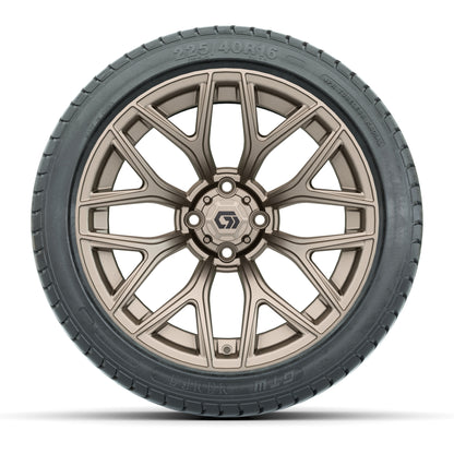 GTW® Monaco Matte Bronze 16 in Wheels with 225/40-R16 Mamba Street Tires - Full Set